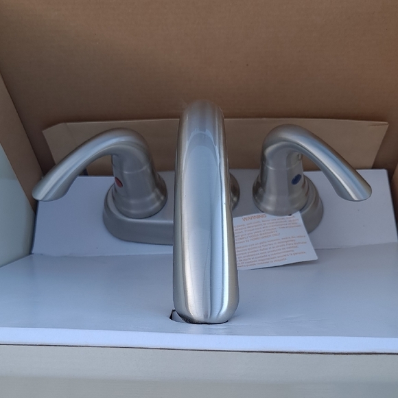 Lucca Series Brushed Nickel Bathroom Faucet - Picture 6 of 11